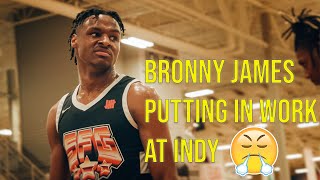 BRONNY JAMES Putting In WORK In Indy! EYBL Session 2 Highlights