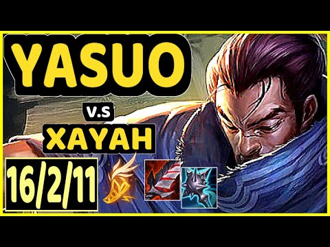 YASUO vs XAYAH - 16/2/11 KDA BOTTOM ADC GAMEPLAY - BR Ranked MASTER