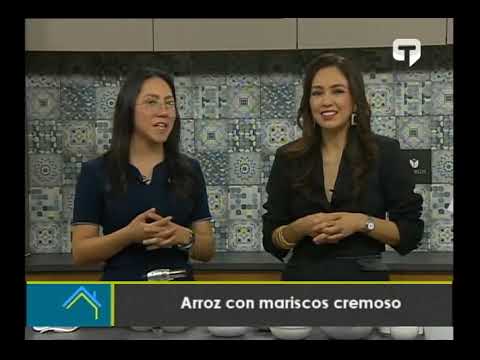 Arroz con mariscos cremoso