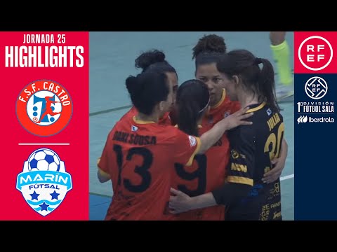 Resumen #PrimeraIberdrolaFS Castro Bloques Cando 7-0 ENCE Marín Futsal | Jornada 25
