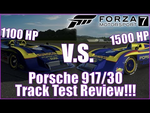 Porsche 917/30 Track Test Review and Power Comparisons