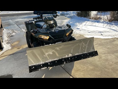 Kolpin Switchblade ATV Plow - Unboxing and Install Polaris Sportsman 850