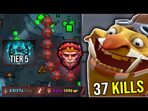 Instant 1000golds earned with Backstabe mines - Techies 37Kills Comeback!!