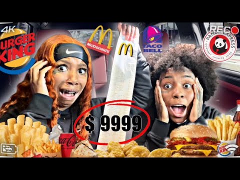 LETTING THE PERSON in FRONT of Us DECIDE What We Eat For 24 HOURS!