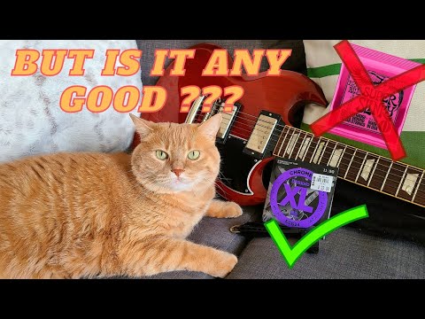 Flatwound strings experiment on a Gibson SG