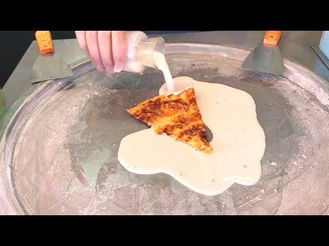 Ice Cream Rolls | with Pizza / Fried Thailand Ice Cream rolled by Rolling Ice Hamburg - Street Food