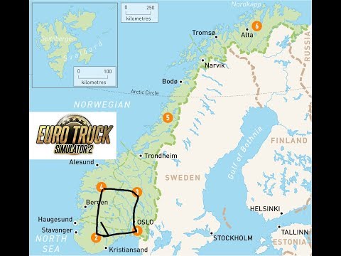 Euro Truck Simulator 2 - Norway around with my freind