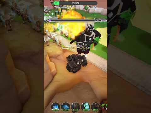 The Fallen King a second before his death Roblox Tower Defense Simulator #roblox