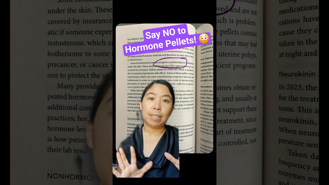 What you need to know about HORMONE PELLETS - Gynecologist Explains! #shorts