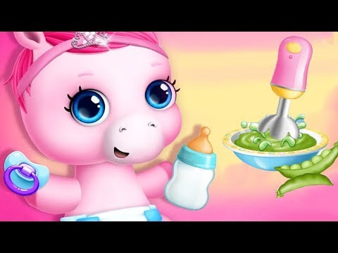 Fun New Born Pony Pet Care - Pony Sisters Baby Horse Care - Babysitter Daycare Fun Games For Kids
