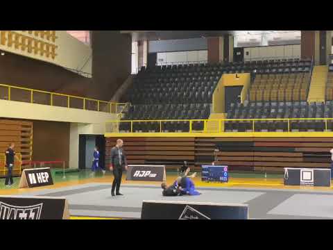 Brazilian Jiu Jitsu competition. AJP Tour, Croatia, August 2021. Finals. Patrick Doran. White belt.