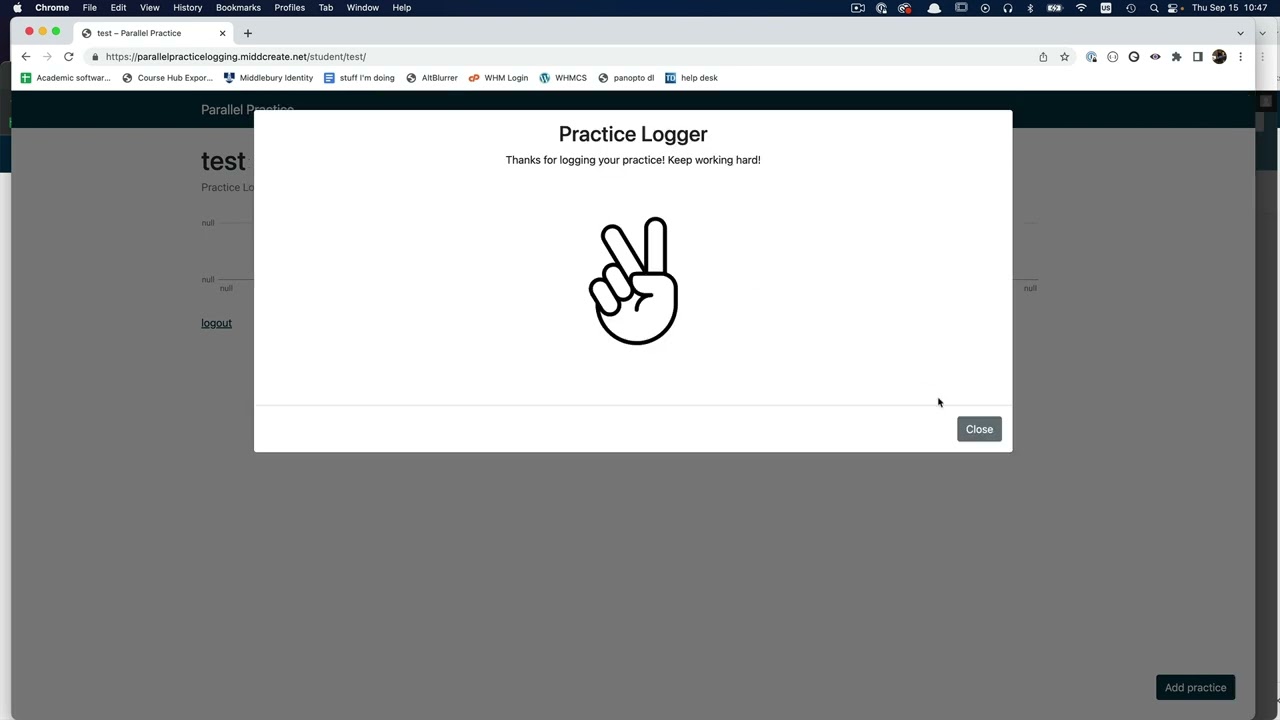 Parallel Practice Site Student Walkthrough
