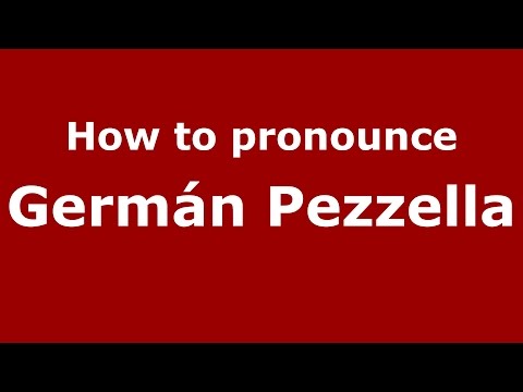 How to pronounce Germán Pezzella (Spanish/Argentina) - PronounceNames.com