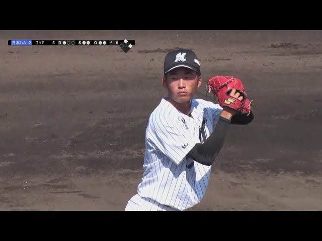 【ファーム】ルーキーのマリーンズ・山本が1回無失点!! 2018/5/12 M-F(ファーム)