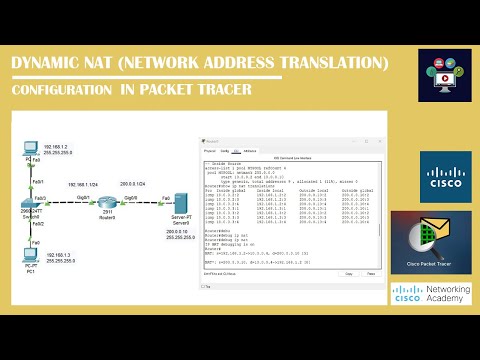 Dynamic NAT (Inside/Outside) Configuration in Packettracer | Networking Acacdemy | #nat | #dynamic