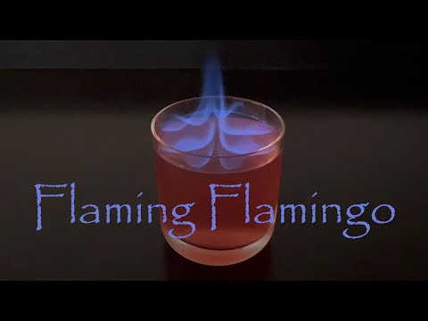 Flaming Flamingo | Sweet, Flammable Cocktail With Just 3 Ingredients