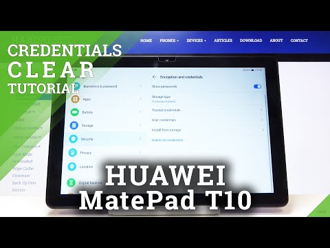 How to Clear Credentials in HUAWEI MatePad T10 – Remove All Licenses