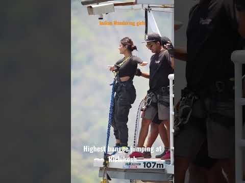 highest bungee jumping point Rishikesh #bungee #rishikesh #rishikeshtokedarnath