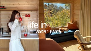 LIFE IN NYC | adjusting to changes in season, cozy october days, wholesome fall roadtrip