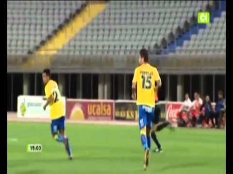 Gol de Portillo. UD Las Palmas 2 (Quiroga y Portillo) - 0 Alcorcon