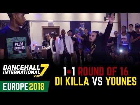 DANCEHALL INTERNATIONAL EUROPE 2018 - 1VS1 BATTLE 1/8 | DI KILLA 🇫🇷vs YOUNES 🇸🇪(win)