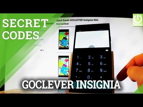 Secret Codes in GOCLEVER Insignia 550i - Tricks / Tips / Advanced Options