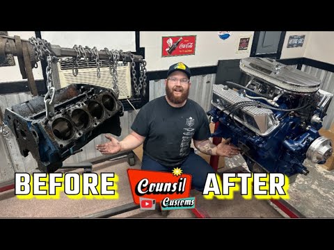 HORSEPOWER!!! Ford 390 FE FULL rebuild for the station wagon! Counsil Customs (ep.5)