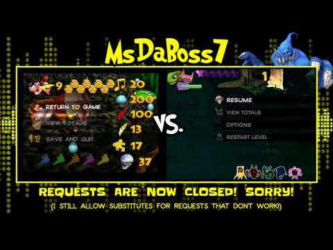 Pause Screens - Banjo Kazooie/Yooka Laylee Mix