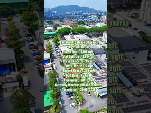 2.5 STOREY SEMI DETACHED FACTORY, TAMAN SHAMELIN PERKASA, CHERAS KUALA LUMPUR . video