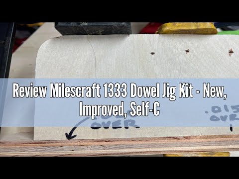 Review Milescraft 1333 Dowel Jig Kit - New, Improved, Self-Centering Handheld Dowel Jig with 3 Metal