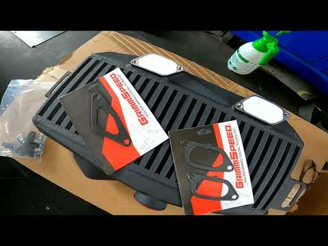 Stock Turbo VA STI top mount vs. Grimmspeed Top Mount intercooler