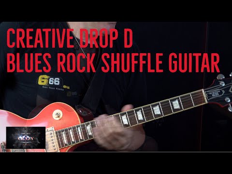 Creative Drop D Blues Rock Shuffle Guitar