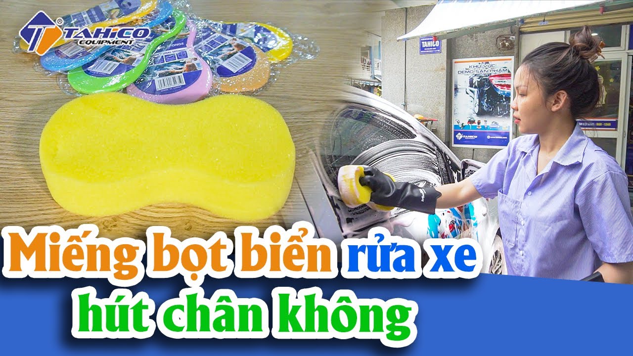 Miếng bọt biển rửa xe hút chân không 27