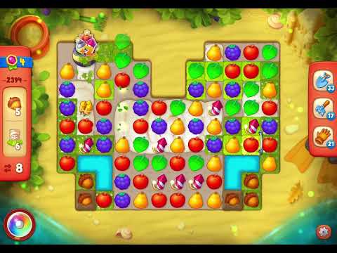 GardenScapes Level 2394 no boosters (15 moves)