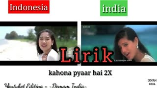 Download lagu Kaho na Pyar Hai Versi Indonesia Lirik mp3 Download lagu Kaho na Pyar Hai Versi Indonesia Lirik mp3