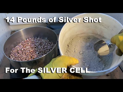 Melting 14 Pounds of Cement Silver