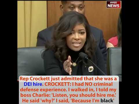 Rep Crockett was DEI hire: you should hire me Because I'm black; Heated exchange Cruz & Klobuchar