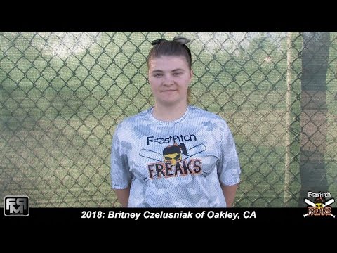 2018 Britney Czelusniak Pitcher and First Base Softball Skills Video - Fastpitch Freaks