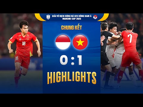 CHUNG KẾT U23 INDONESIA - U23 VIỆT NAM: HOÀN TẤT HAT-TRICK VÔ ĐỊCH | GIẢI VÔ ĐỊCH U23 ĐNÁ 2025