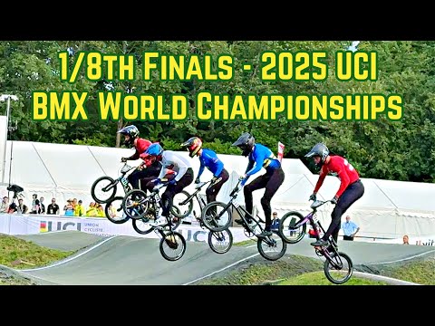 All 1/8th Finals | 2025 UCI BMX World Championships | Copenhagen, Denmark