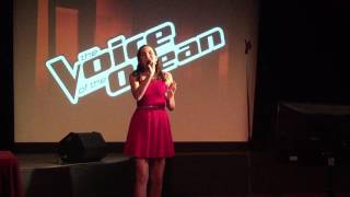 Carrie singing The Climb for The Voice of the Ocean audition