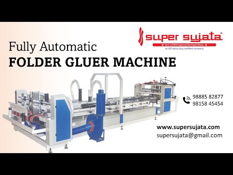 High Speed Automatic Folding And Gluing Machine