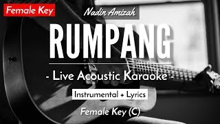 Rumpang (Karaoke Akustik) - Nadin Amizah (Female Key | HQ Audio)