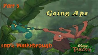 Disney's Tarzan (PS1) 100% Walkthrough - Part 3 - Level 2: Going Ape (Hard)