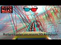 4K Fast Rollercoaster Ride On Ocean 3D Anaglyph Video 100 Working