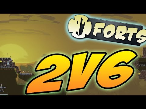 Forts 2v6 Multiplayer Gameplay ► SAVAGE AND FRAZZZ VS THE WORLD