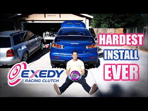 EXEDY RACING CLUTCH INSTALL EVO X