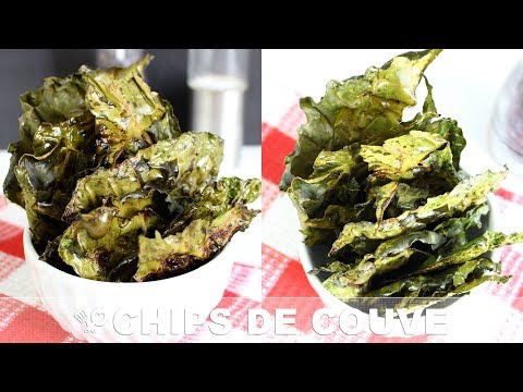 CHIPS DE COUVE ASSADA - RECEITA SEM CARNE - RECEITAS QUE AMO