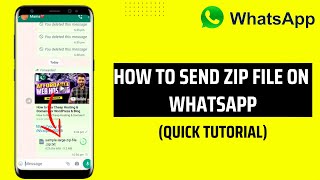 How To Send Zip Files On WhatsApp
