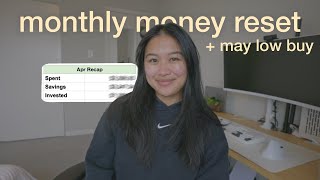 how much i spent, saved and invested in april + may low buy